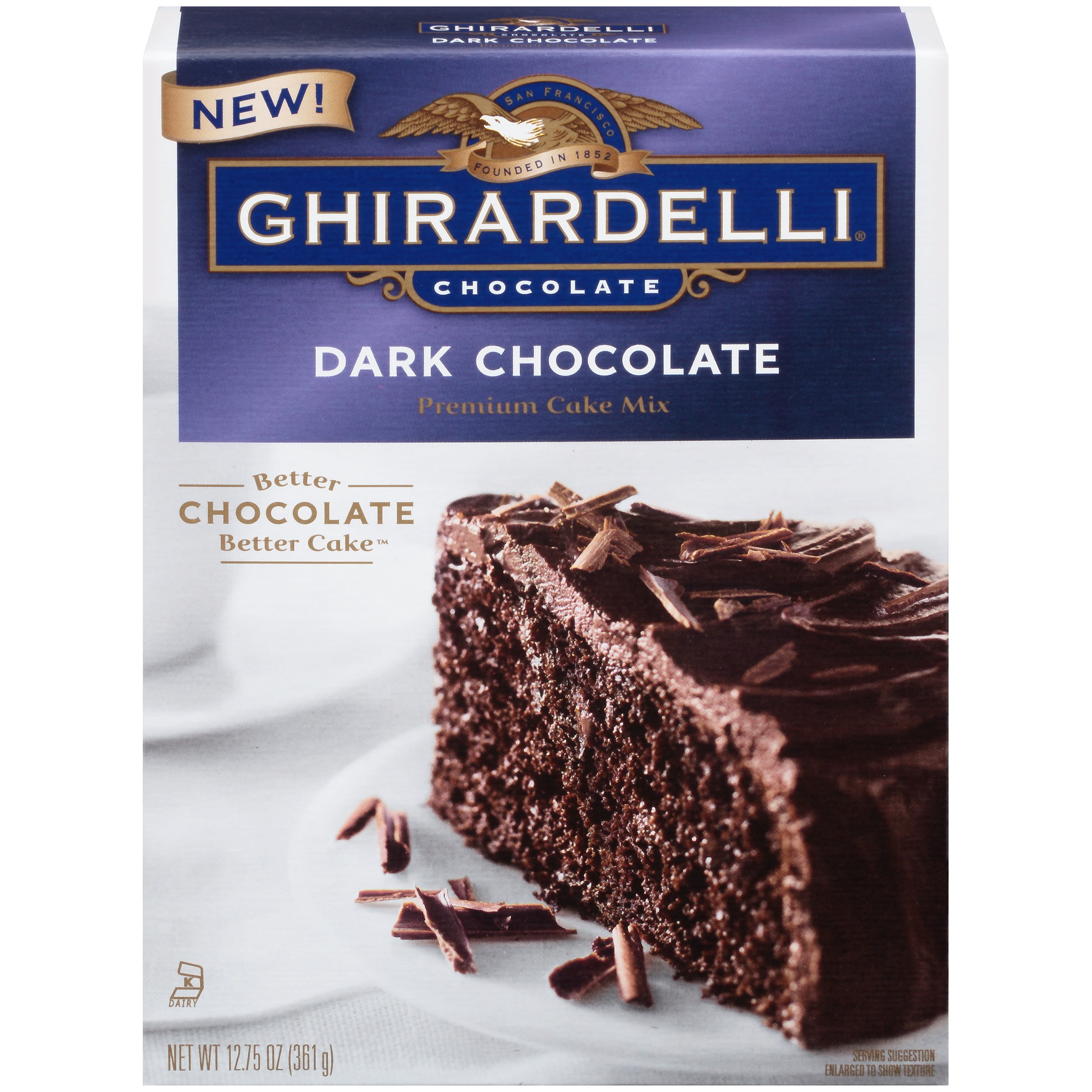 Ghirardelli® Dark Chocolate Premium Cake Mix 12.75 oz. Box Walmart