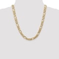 thumbnail image 4 of 14K Yellow Gold Figaro Chain Necklace 22 inch 8.75 mm Flat with Lobster Clasp, 4 of 4