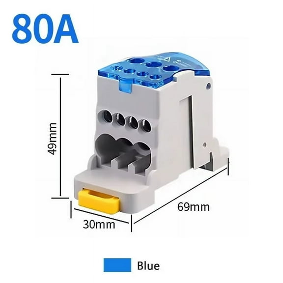 Distribution Box One In Several Out Power Electrical Connector Junction Din Rail Terminal Block UKK80A/125A/160A/