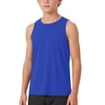 thumbnail image 6 of Nilvkv Girls Athletic Tank Tops, Girls Tank Tops, Kids Solid Sleeveless Round Neck Fast Dry Breathable Sporty Top Summer Unisex Blue 14-15 Years, 6 of 8