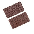 thumbnail image 2 of Windfall 2Pcs Digital Letter DIY Silicone Chocolate Mould Candy Baking Mold Cookies Cake Decorating Moulds, 2 of 6