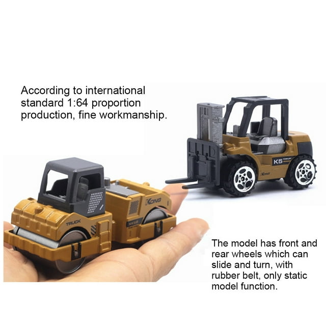 1/64 Mini Camión De aleación, Coche De Ingeniería, Juguetes, Modelo, Conjunto Para Niños, Regalo, Decoración Del Hogar
