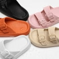 Slides Sandals Women Men Cloud Slippers Adjustable Buckles House Shower