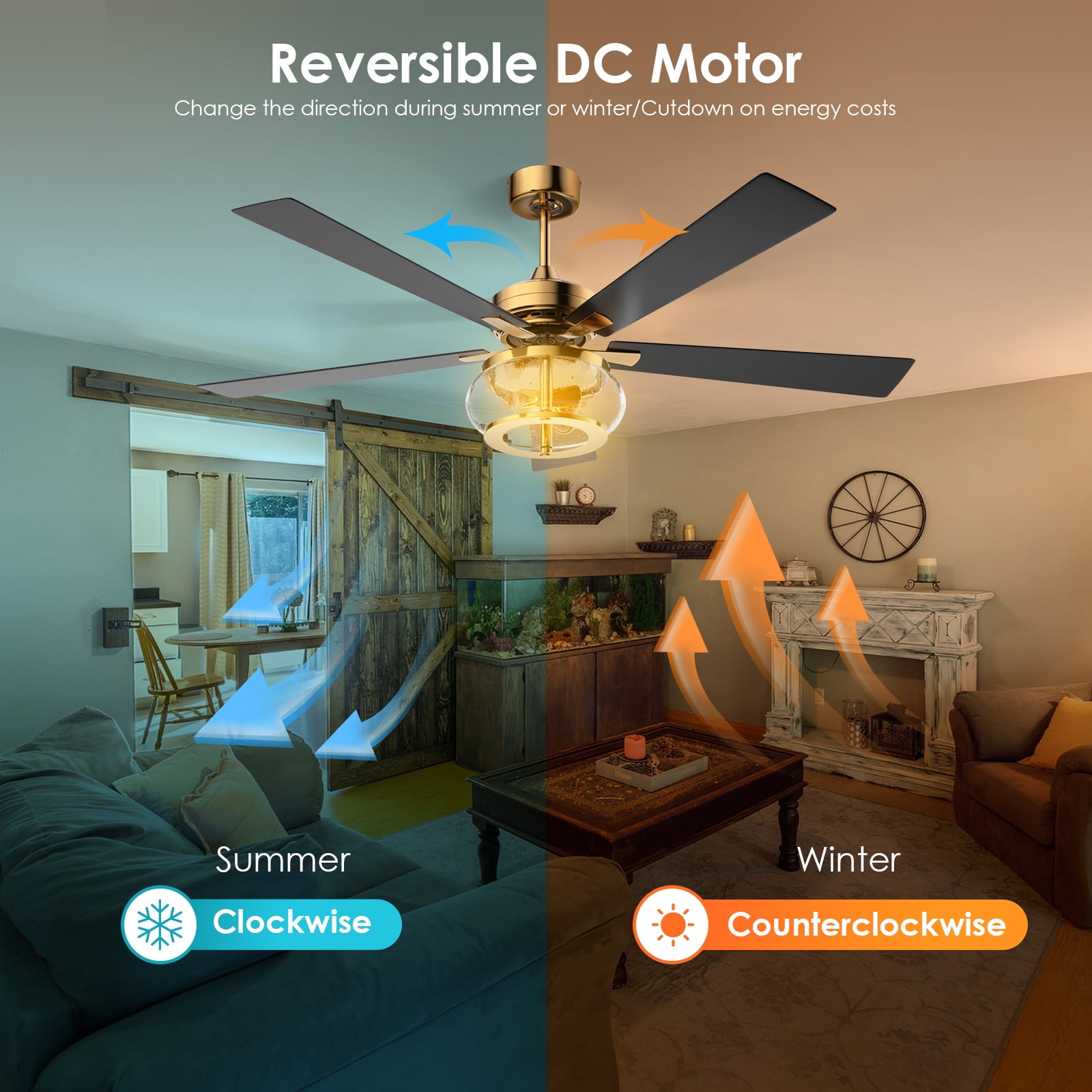 Reverse Ceiling Fan Direction With Remote Shelly Lighting