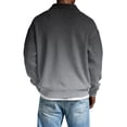 thumbnail image 3 of Nestiefly Waffle Long Sleeve Sweatshirt for Men Stand Collar Loose Pullovers Casual Textured Knit Tops Light Gray L, 3 of 3