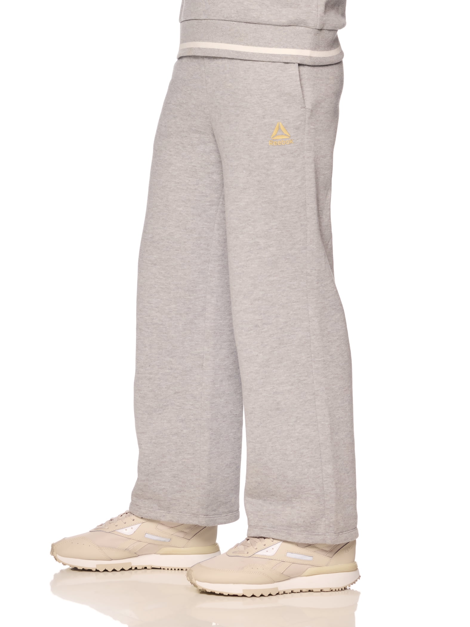 Reebok Girl’s Athletic Varsity Wide Leg Sweatpants, Sizes 4 – 18