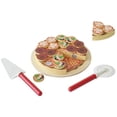 thumbnail image 4 of Wooden Simulation Tableware Kitchen Simulation Cutting Pizza Food Cooking Educational Toys Pretend Play House Gift For Childres, 4 of 6