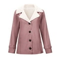 thumbnail image 2 of Women Jean Jacket,Long Sleeve Plus Warm Solid Color Padded Jacket Woman, 2 of 6