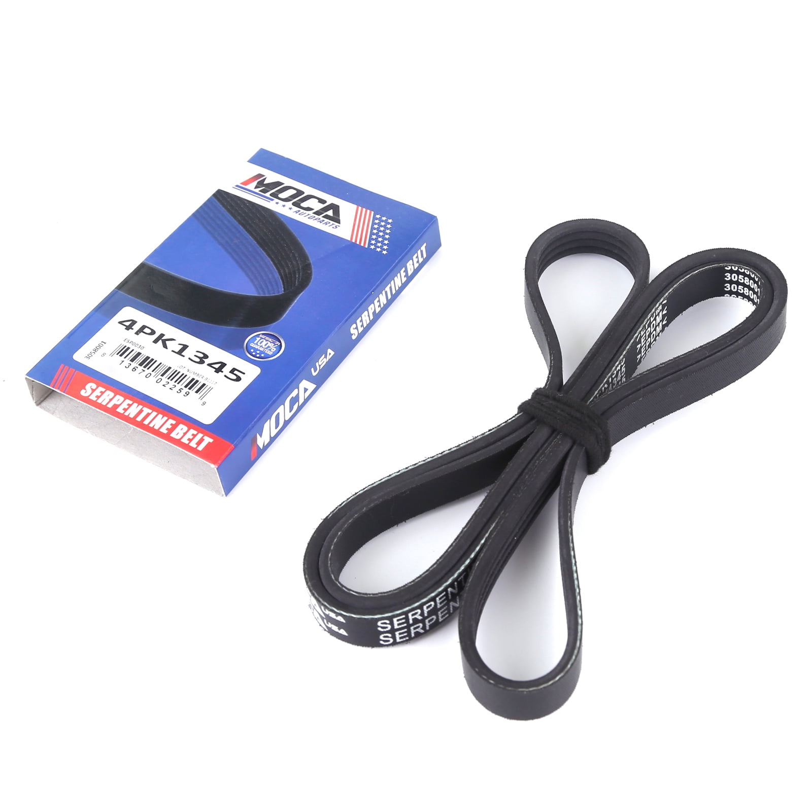 MOCA AUTOPARTS 3Pcs Serpentine Drive Belt Set Fit for 1999-2004 Nissan Frontier & 2000-2004 Nissan Xterra 3.3L