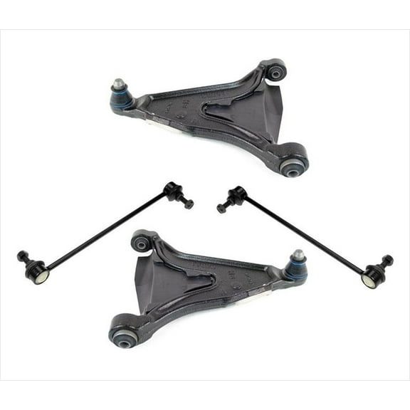 Front Lower Control Arms w/Ball Joint Sway Bar Link Set for Volvo 94-97 850