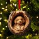 thumbnail image 3 of Adornos Navideños Ovalados de Acrílico con Forma de Animal | Adornos Navideños con Estampado de Fauna Silvestre y Cordón | Regalos de Animales Del Bosque | Decoración Navideña | Recuerdos Navideños y, 3 of 6