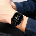 thumbnail image 4 of Men's LED Luminous Digital Watch with 5ATM Waterproof, Dual Time Zone, Calendar and Stainless Steel Band, 4 of 4