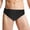 Black, variant on Leey-World Mens Vintage Swim Briefs Sexy Bikini Swimwear Quick Dry Retro Swimsuit with Drawstring Mens Swim Bikini(Black,2XL)