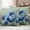 SteelBlue, variant on Navy Blue Tulip Outdoor Waterproof Pillow Covers, Chic Elegant Flowers Botanical Sage Green Decorative Square Throw Pillowcase Sofa Cushion Sham for Patio/Couch/Chair, 18"x18" 2 Pack
