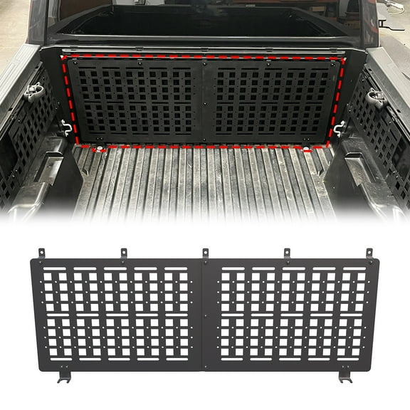 Truck Bed Molle Panels Fit for Toyota Tacoma 2024 2025,Heavy Duty Steel Molle Panels