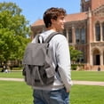 thumbnail image 3 of Canvas Backpack Vintage Backpack Daypack for Men Women Laptop Travel Rucksack, 3 of 6