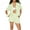 Green, variant on Elippeo Women's 2 Piece Lounge Set Short Sleeve Lapel Plaid Shirt Tops Shorts Sleepwear Sets