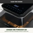 thumbnail image 3 of GreenPan Bistro XL 7-Quart 360° Clear View Air Fryer, 13 Presets, Easy to Clean, Nonstick, Black, 3 of 9