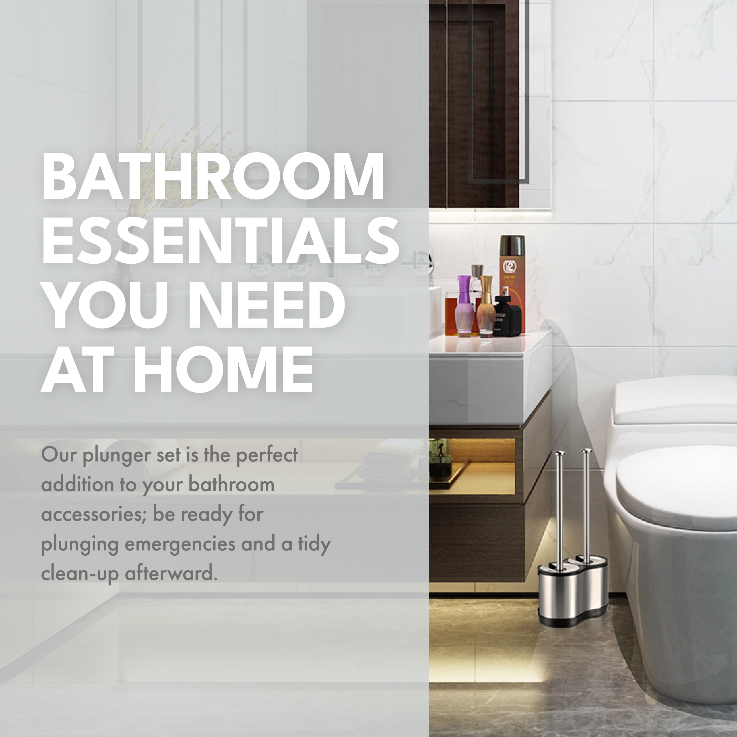 ToiletTree Products Toilet Brush & Plunger Combo Set photo 2