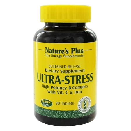 Nature's Plus - Ultra Stress Suractivé B complexe avec de la vitamine C et du fer - 90 comprimés