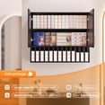 thumbnail image 4 of Salon Staion Hair Color Bar Organizers, Hair Color Rack, Barber Station Cabinet with Drawers & Adjustable Shelves, Wall Mounted Tube Storage Station for Salon Display, Black, 4 of 8