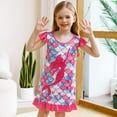 thumbnail image 6 of Jurebecia 2pcs Girls Nightgowns Mermaid Pajamas Ariel Princess Toddler Nightgown Sleepwear Nightie for Kids Little Girls 150 CM 11-12 Years, 6 of 13