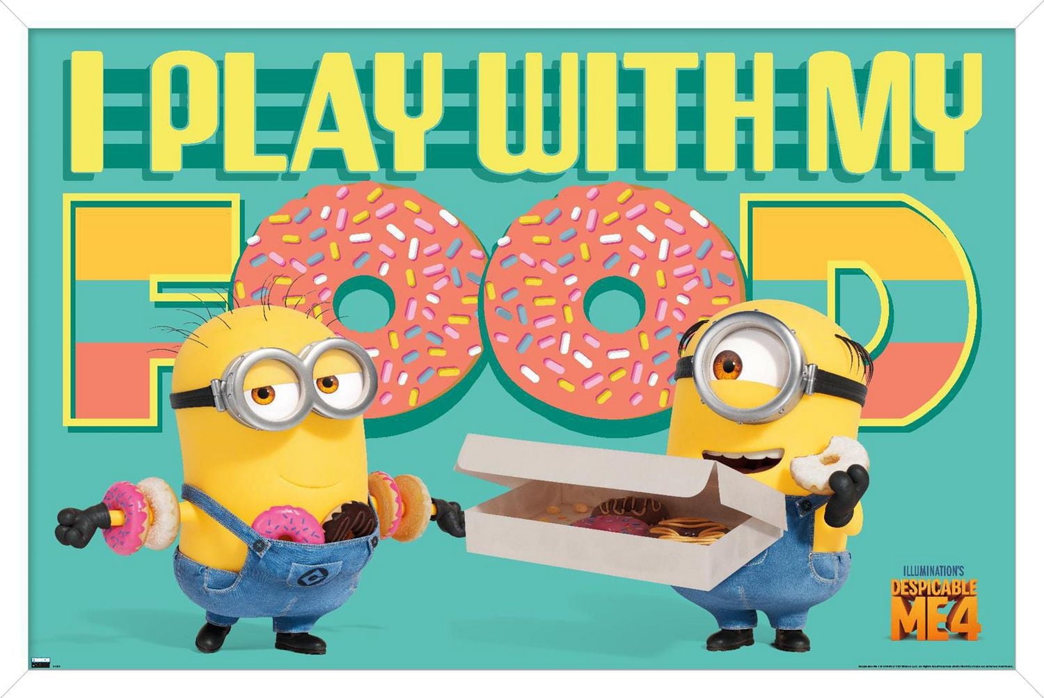 Illumination Despicable Me 4 - Donuts Wall Poster with Pushpins, 22.375" x 34"