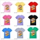 thumbnail image 2 of Ropa de verano para niños, camiseta de cumpleaños para niñas, camiseta de manga corta, traje de algodón para niños de 2 a 16 años, traje blanco y negro 12T Gao Jinjia LED, 2 of 2