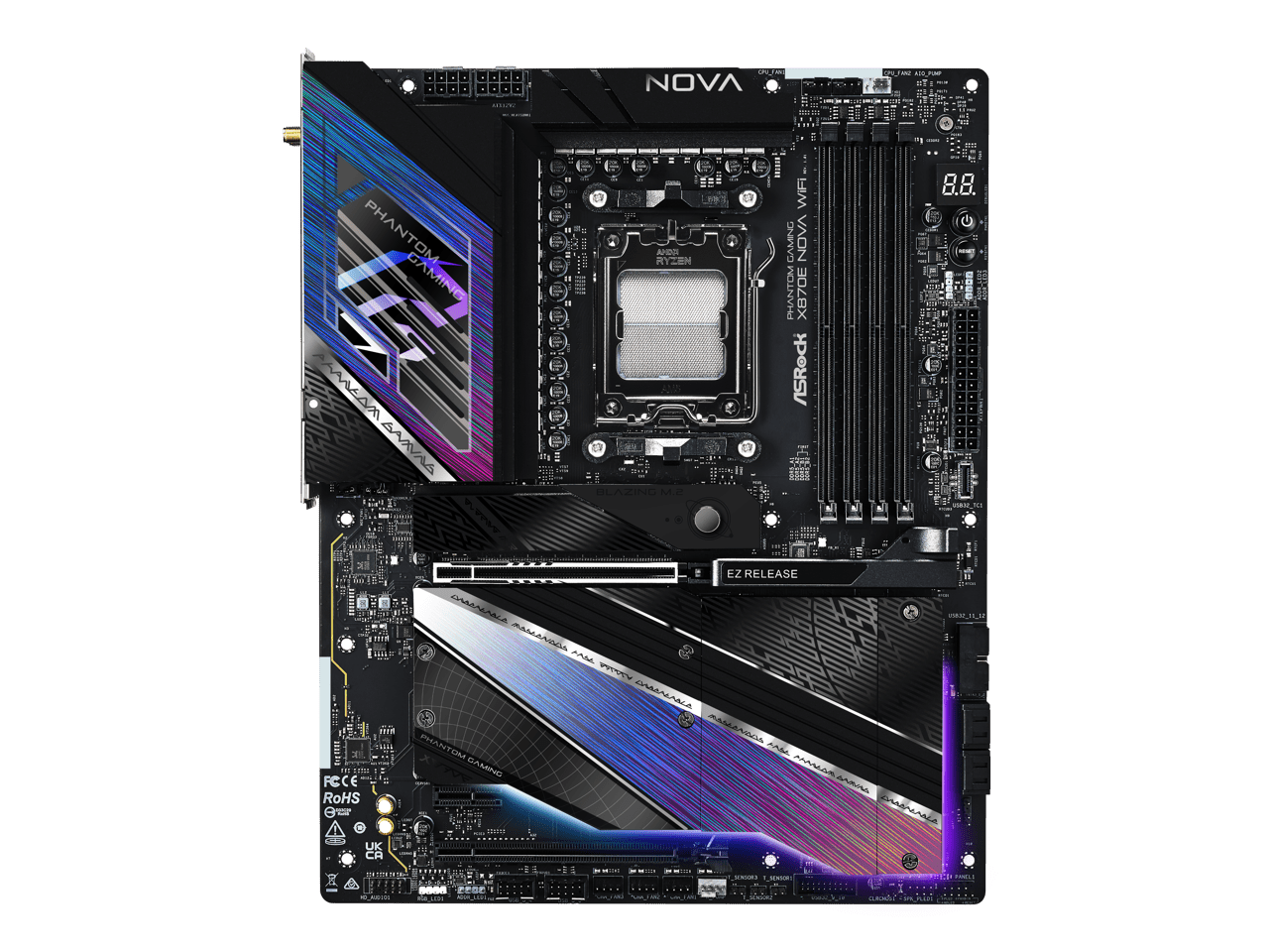 ASRock X870E NOVA WIFI AM5 AMD X870E SATA 6Gb/s ATX Motherboard