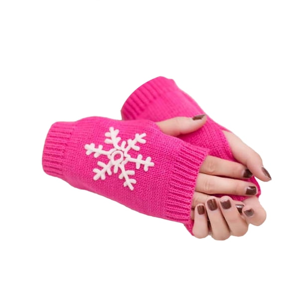 Guantes de medio dedo Sonducket gris claro y Rosa roja