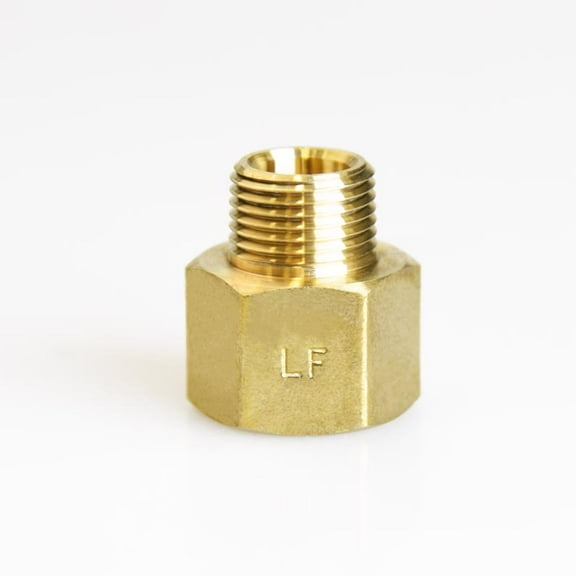 1/2 in. FPT X 3/8 in. D MPT Brass Reducing Coupling