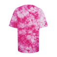 thumbnail image 7 of Fayshow0 Breast Cancer Awareness Accessories T Shirts Save Up under 50% Women's Casual Letter Print Pullover Short Sleeve T-Shirt Tops Shirt,Pink A XXXXXL, 7 of 7