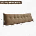 thumbnail image 5 of Lovote Triangular Headboard Pillow with Side Pockets, Chenille Fabric, Bed Rest Reading Pillow, Removable & Washable Cover, Daybed Wedge Pillow for King Beds, 5 of 7