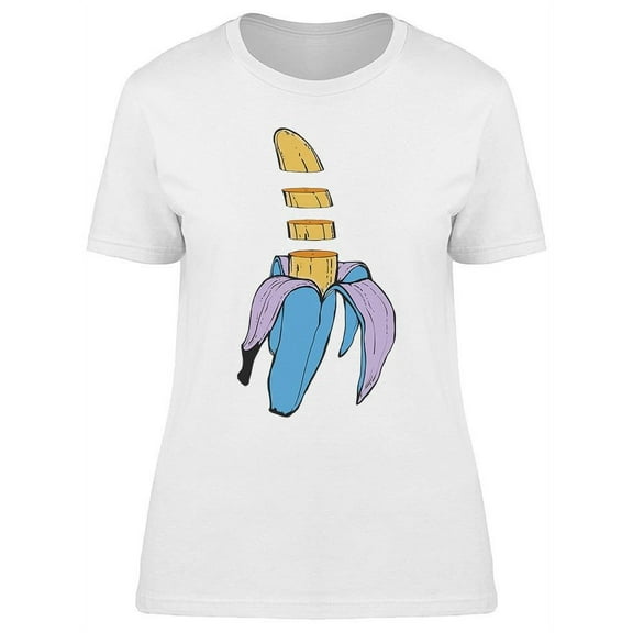 Cute Pastel Iced Banana T-Shirt Women -Image by Shutterstock, Female Small