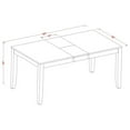thumbnail image 5 of East West Furniture Lynfield 5-piece Wood Dining Table and Chair Set in Espresso, 5 of 5