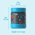 thumbnail image 7 of Bentgo Kids Stainless Steel Food Jar - 11 fl oz Leak-Proof Double Insulated Hot or Cold Food Container with Removable Silicone Bumper, Dishwasher Safe, Easy Open Lid, Ages 3+ (Dinosaur), 7 of 7