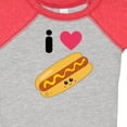 thumbnail image 4 of Inktastic I Love Hot Dogs Boys or Girls Baby Bodysuit, 4 of 5
