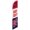 Red/White/Blue, variant on Cobb Promo Mal Credito Okay! Yellow Advertising Feather Flag 12ft - Replacement Flag Only Without Poleset