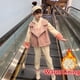 thumbnail image 4 of Chaleco cálido de invierno para niñas pequeñas, abrigo, sudaderas con capucha y pantalones, 3 piezas, traje deportivo de forro polar grueso para niños, ropa para adolescentes, chándales, 2023, 4 of 5