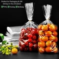 thumbnail image 6 of DELUXIS 200 Pack Cellophane Treat Bags, 6x10 Inch Clear Cookie Bag with Twist Ties, 2.5 Mils Thick & Sturdy Plastic Gift Bags for Party Favor, Baked Goods, Cookies, Candies, Chocolates, Popcorn, 6 of 6
