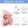 thumbnail image 2 of Hengbo 10 Pcs Clear Gift Bags with Handle 6.2 x 5.9 x 2.7 inch Plastic Transparent Gift Bag PVC Goodie Bag for Boutique Wedding Birthday Party Halloween Christmas, 2 of 8
