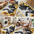 thumbnail image 5 of Area Rugs for Living Room Bedroom, Sunflower Cows 4'x6' Rug Washable Carpet Runner Indoor Outdoor, Farmhouse Floral Watercolor Botanical Plaid Non Slip Accent Floor Mats Rug for Kitchen, Office, 5 of 8