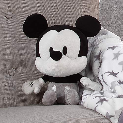 black and white mickey plush
