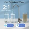 thumbnail image 4 of iSpring RO5004F-AK Alkaline Reverse Osmosis Water Filter with UV, 500 GPD, pH+, 2:1 Pure to Drain, Tankless Remineralization RO System Under Sink with Boost Pump, Filter Life Monitor, 4 of 9