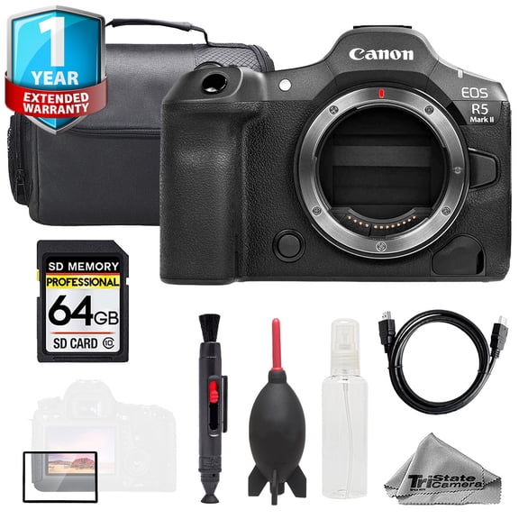 Canon EOS R5 II Camera (Body)  1Yr Warranty   64GB   Bag- Basic Kit (International Version)
