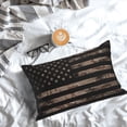 thumbnail image 5 of Fuzoiu American Flag with Desert Camouflage Print Pillow Case with Hidden Zipper,Pillow Covers,Soft and Comfortable Pillowcase-20"x30", 5 of 6