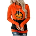 thumbnail image 1 of Sudadera Para Mujer Sudaderas Con Cuello Redondo Moda Casual Festival Impreso Blusa de Manga Larga Sudadera Con Capucha Tops Sweatershirt Odeerbi  ODB130769, 1 of 5