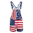 thumbnail image 5 of American Flag Overalls Men Shorts Loose Fit Festival Jumpsuits Patriotic Work Bibs Coveralls Casual Outdoor Summer Fourth of July Clothes, 5 of 5
