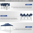 thumbnail image 3 of COBIZI 10x15ft Pop up Canopy, Heavy Duty Party Canopy Waterproof Commercial for Outdoor,Dark Blue, 3 of 7