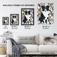 thumbnail image 3 of Artery8 Border Collie Dog Lover Pink Floral Portrait Living Room Extra Large XL Wall Art Poster Print, 3 of 3